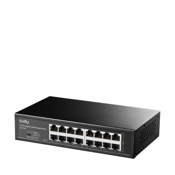 Switch 16 Θέσεων Cudy GS1016E Gigabit Managed, Μεταλλικό