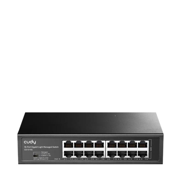 Switch 16 Θέσεων Cudy GS1016E Gigabit Managed, Μεταλλικό