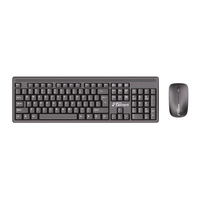 Ασύρματο Πληκτρολόγιο & Ποντίκι Element KB-255WMS v2.0