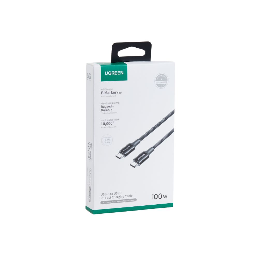 Καλώδιο Φόρτισης UGREEN L502 65250 USB-C σε USB-C PD 100W 2m Μαύρο