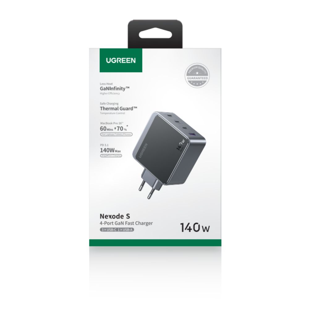 Φορτιστής Σπιτιού GaN PD 140W UGREEN X570 45575 4 Θέσεων Γκρί