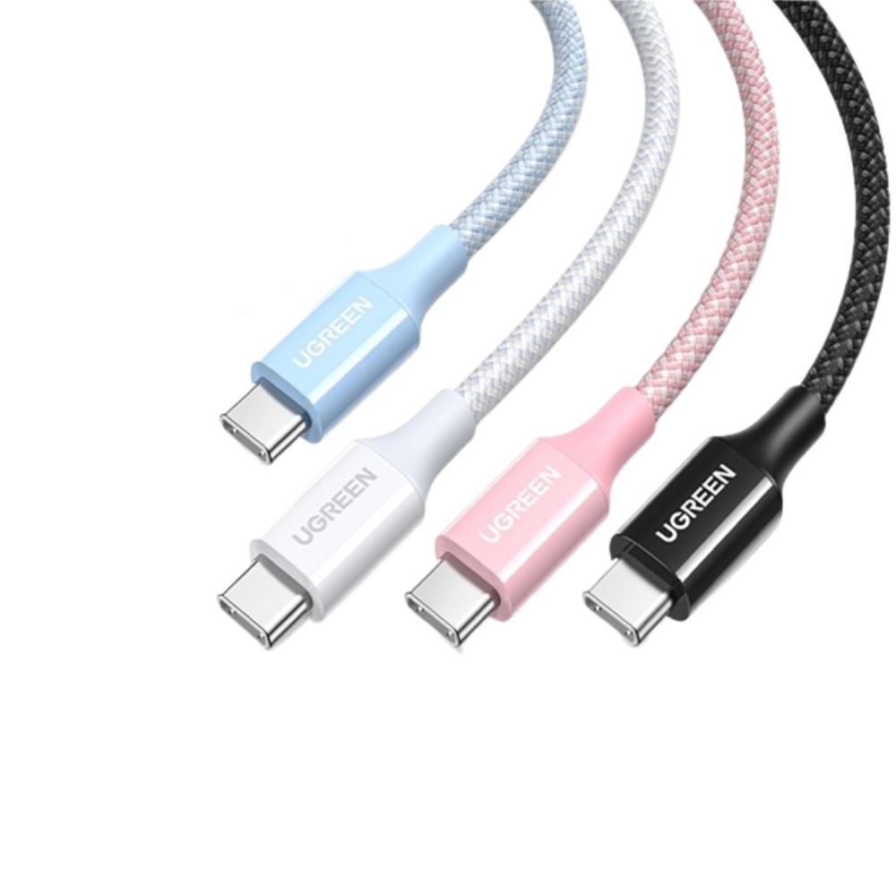 Καλώδιο Φόρτισης UGREEN L501 65246 USB-C σε USB-C PD 60W 2m Ροζ