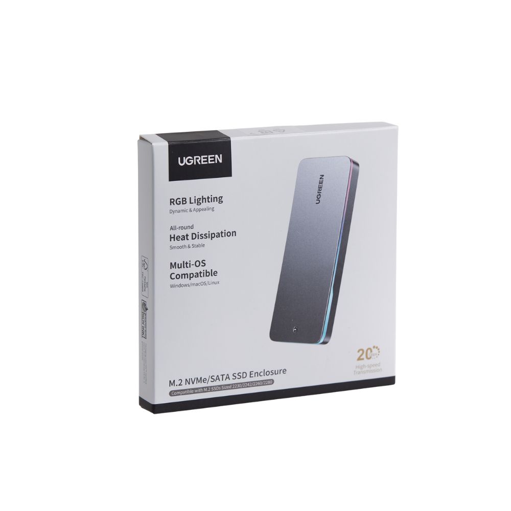 Θήκη M2 NVMe/M2 SATA SSD UGREEN CM777 25665