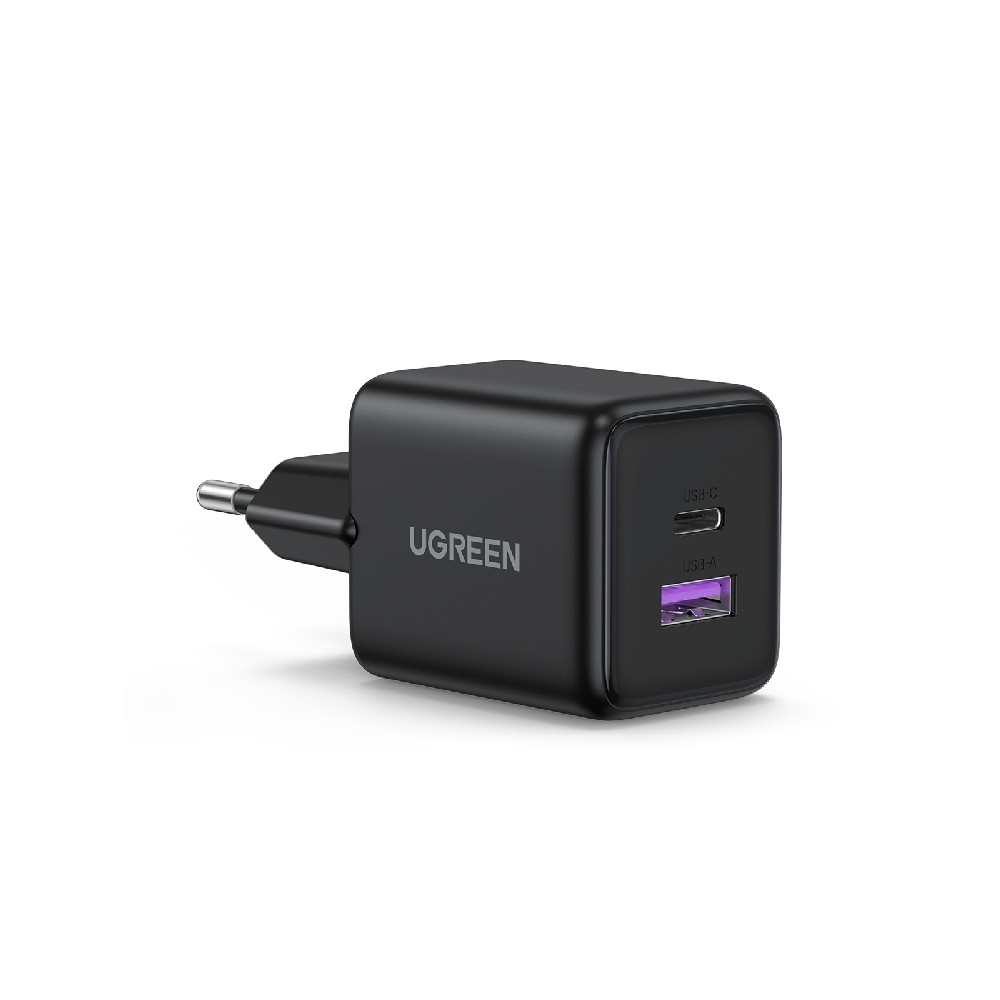 Φορτιστής Σπιτιού GaN PD 30W UGREEN X516 65014 2 Θέσεων Μαύρο