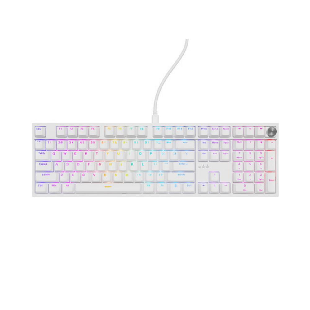 Genesis Gaming Keyboard Thor 404 US RGB Mechanical White Gateron Yellow Pro (NKG-2299) (GNSNKG-2299)