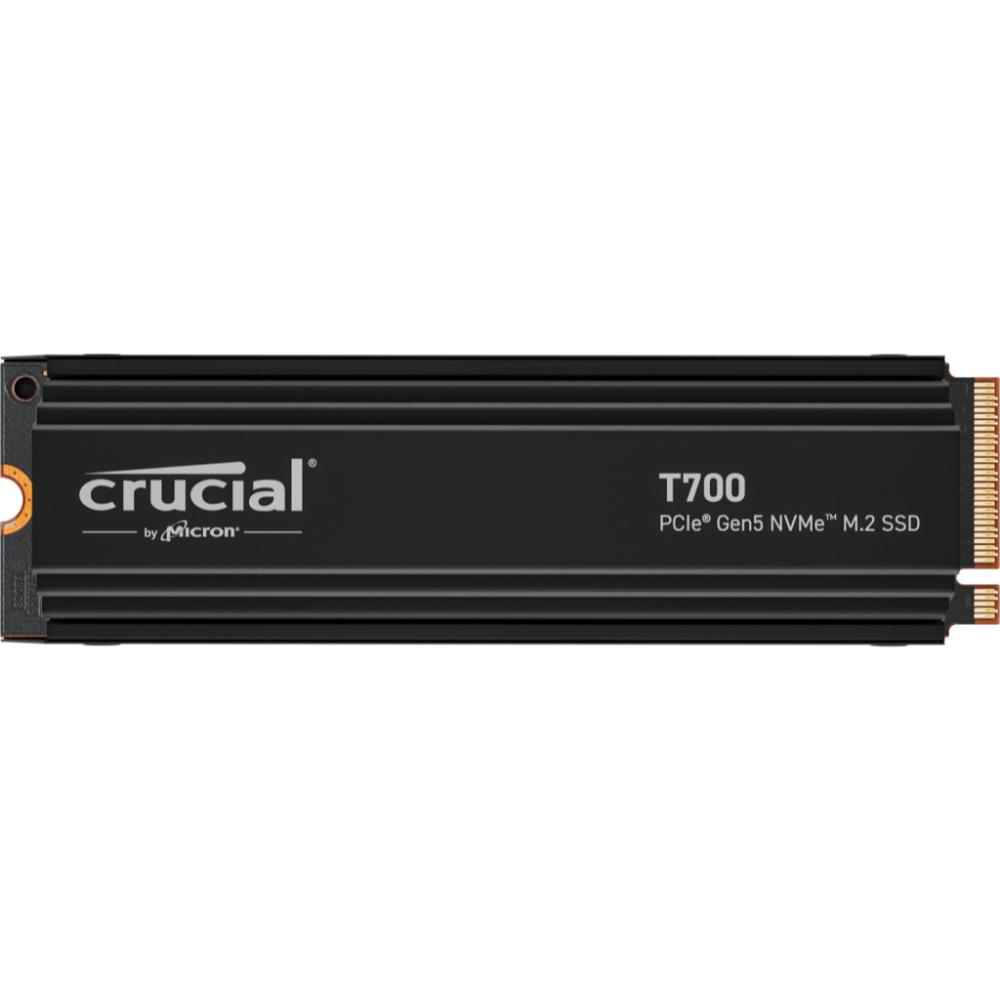 Crucial SSD 1TB T700 PCIe 5.0 x4 M.2 NVME Gen5 Heatsink (CT1000T700SSD5) (CRUCT1000T700SSD5)