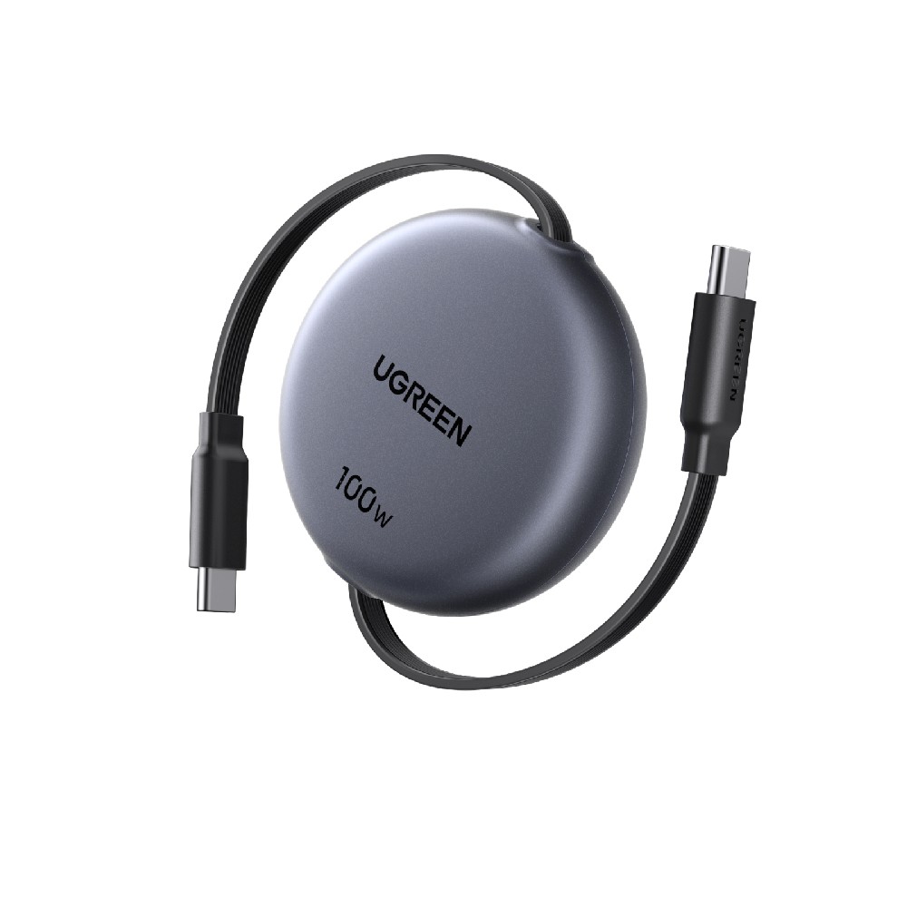 Καλώδιο Φόρτισης UGREEN L531 65905 USB-C σε USB-C PD 100W, Επαναφερόμενο 1m