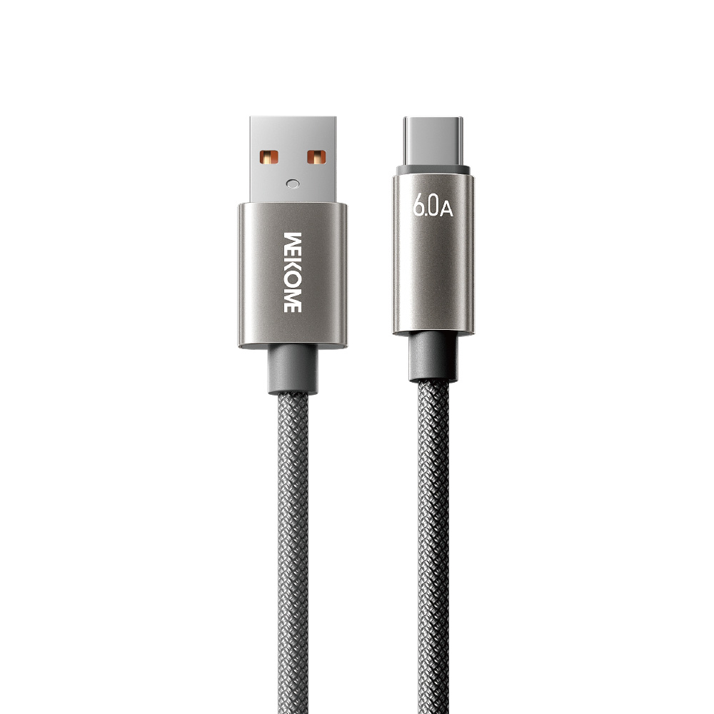 Καλώδιο Φόρτισης WK WDC-63a USB σε USB-C PD 66W 1.2m Γκρι