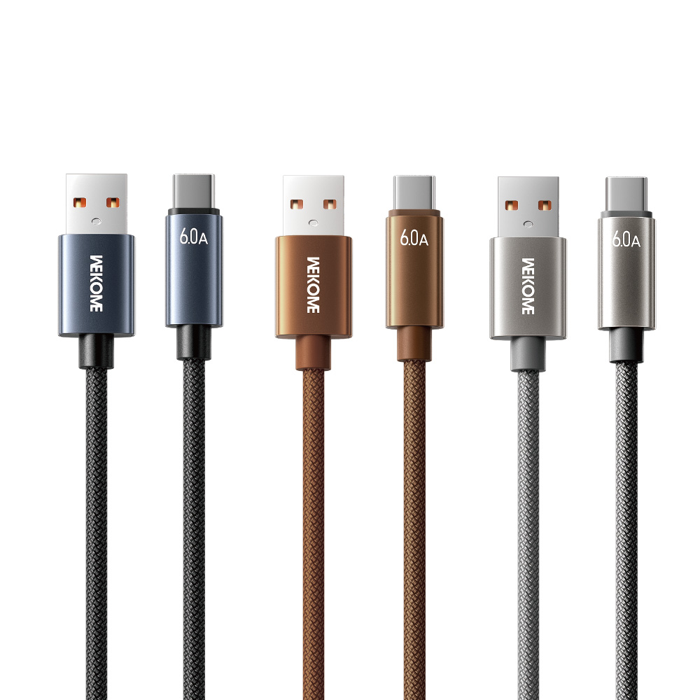 Καλώδιο Φόρτισης WK WDC-63a USB σε USB-C PD 66W 1.2m Καφέ