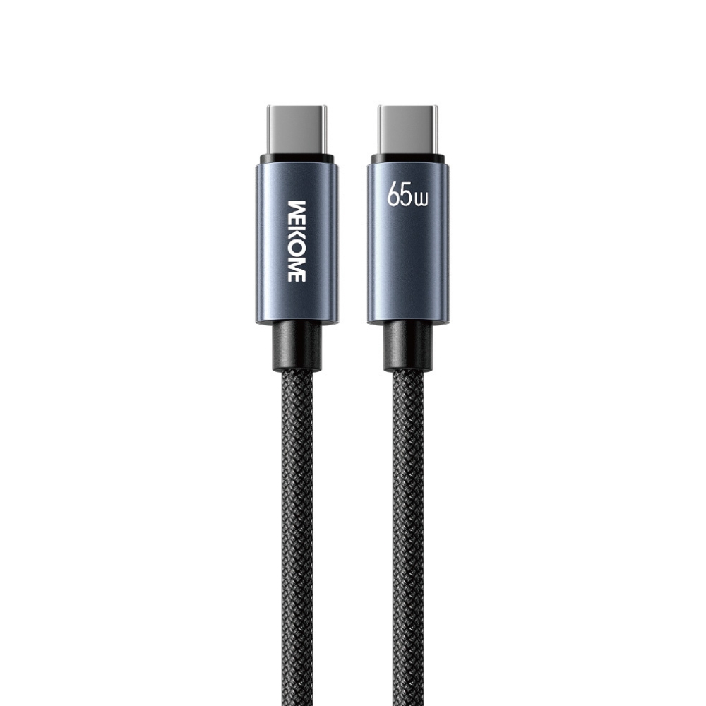 Καλώδιο Φόρτισης WK WDC-64 USB-C σε USB-C PD 65W 1.2m Μαύρο