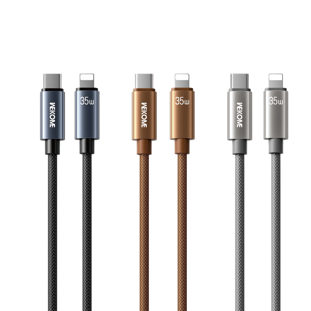 Καλώδιο Φόρτισης WK WDC-65 USB-C σε Lightning PD 35W 1.2m Γκρι