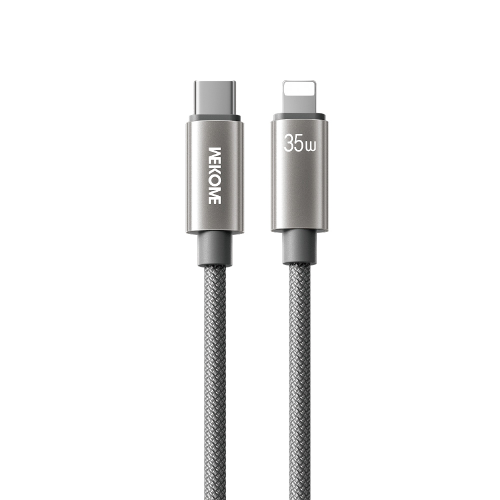 Καλώδιο Φόρτισης WK WDC-65 USB-C σε Lightning PD 35W 1.2m Γκρι
