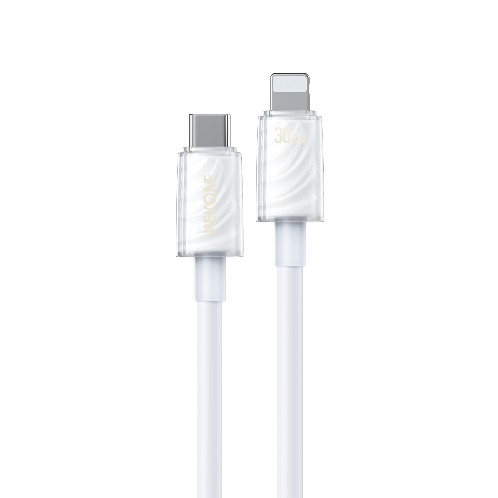 Καλώδιο Φόρτισης WK WDC-73 USB-C σε Lightning PD 30W 1.2m Λευκό