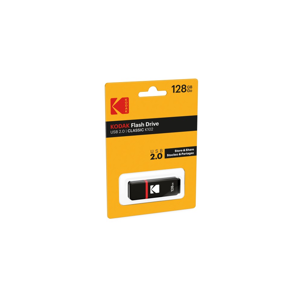 USB Stick Kodak K102 128GB Usb 2.0 Μαύρο