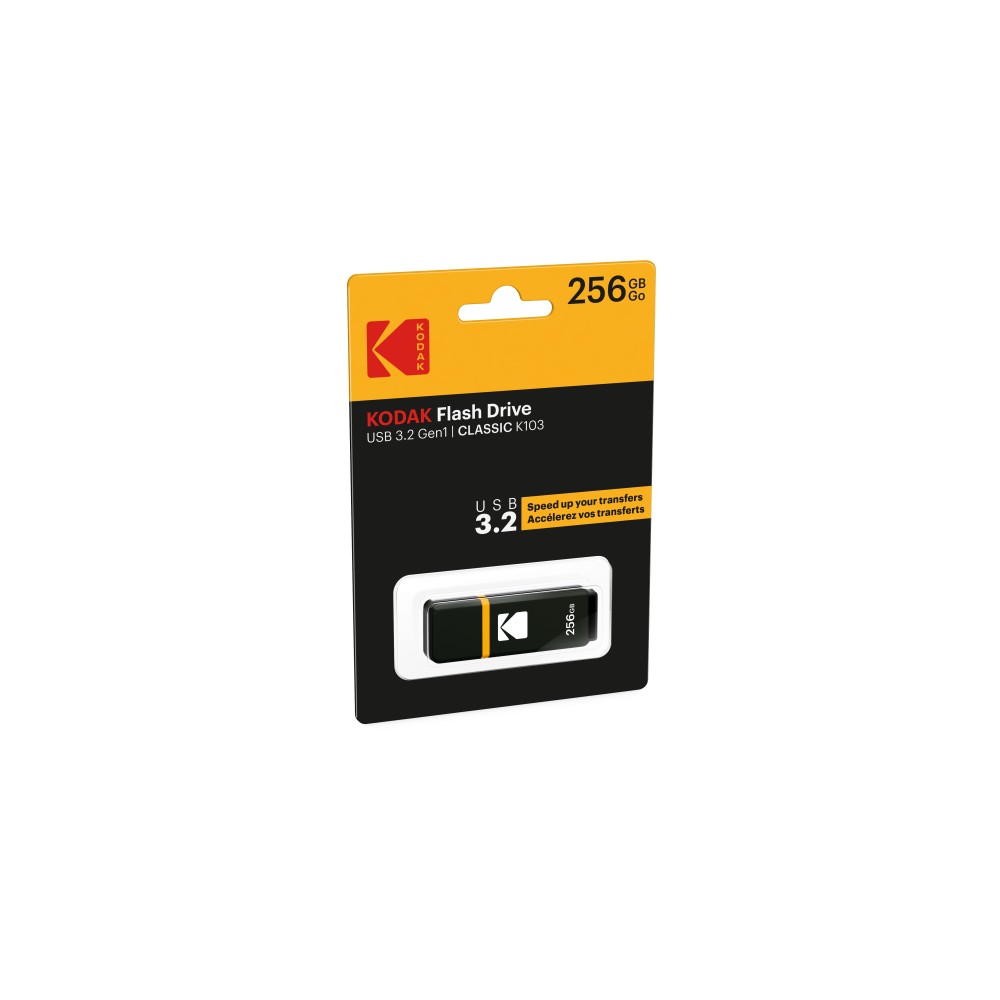 USB Stick Kodak K103 256GB Usb 3.2 Gen1 Μαύρο