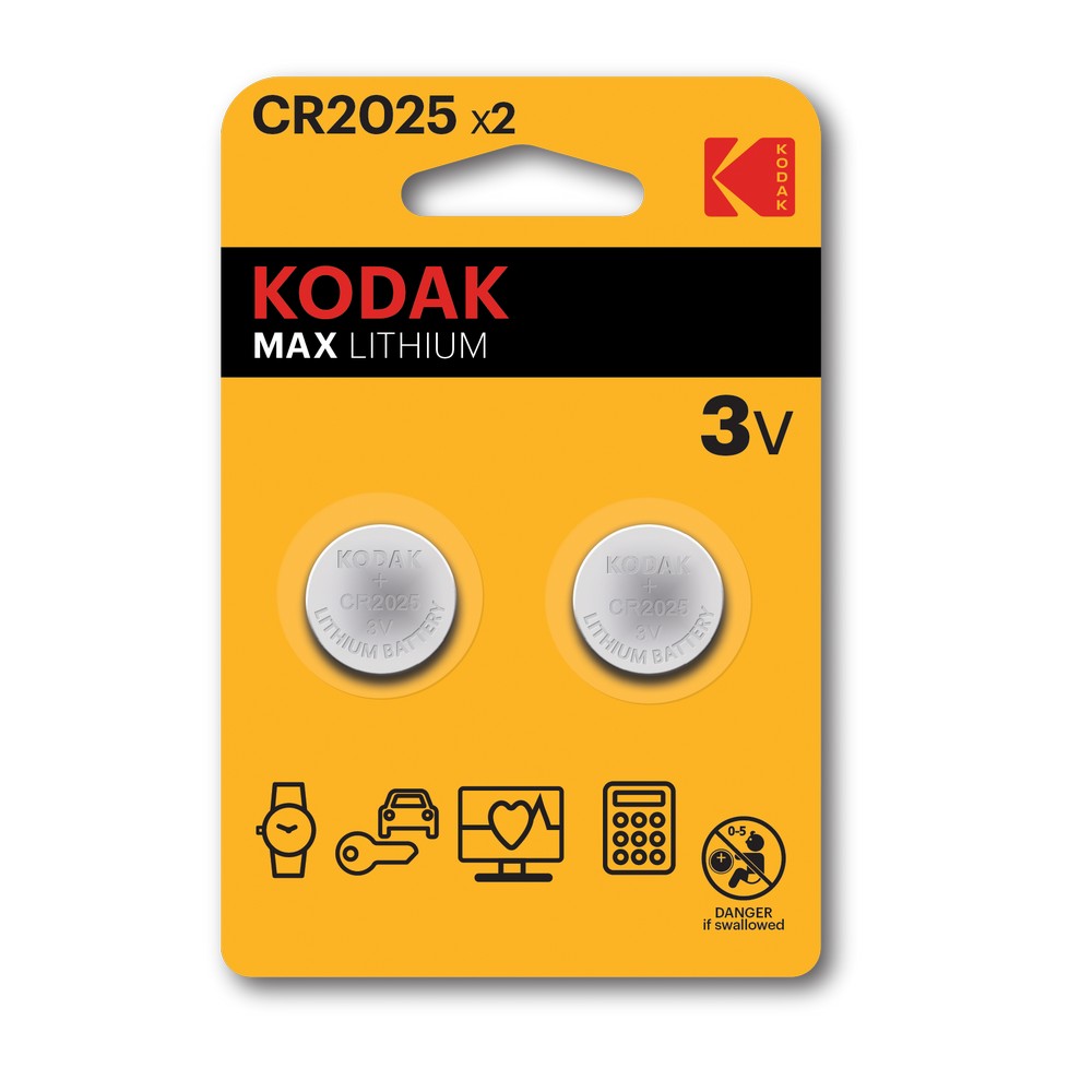Μπαταρίες Λιθίου Kodak CR2025 (2τμχ)