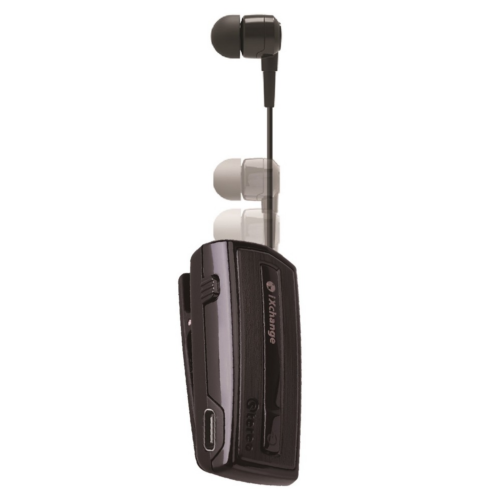 Ακουστικό Επαναφερόμενο BT με δόνηση iXchange UA28 V2.0 Μαύρο