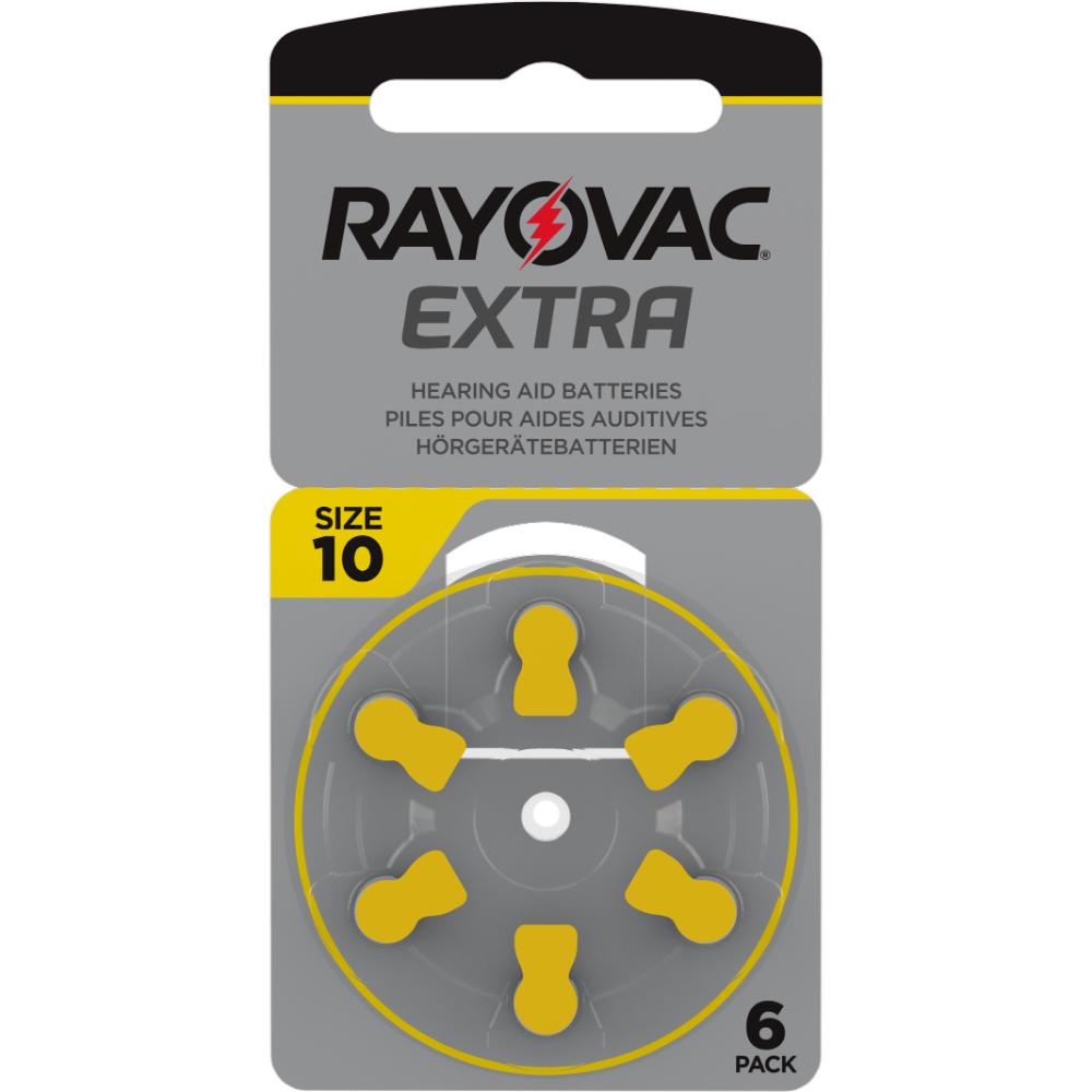 Rayovac Extra Μπαταρίες Ακουστικών Βαρηκοΐας 10 1.45V 6τμχ (RAYPR70)