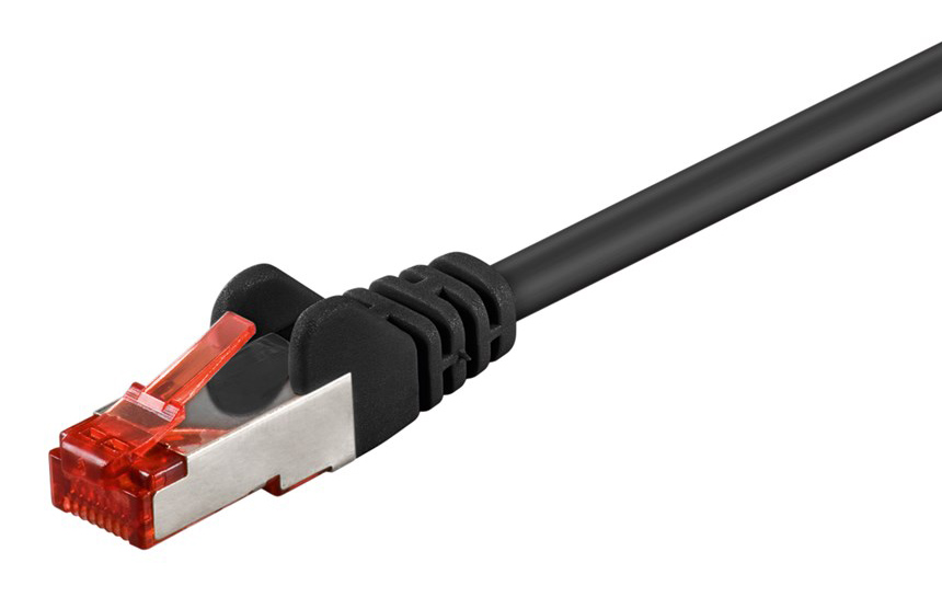GOOBAY καλώδιο δικτύου 68695, CAT 6 S/FTP, copper, 250MHz, 15m, μαύρο