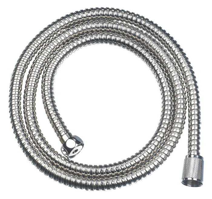BRUNO σπιράλ ντους BRN-0243, ανοξείδωτο ατσάλι, 1.5m, ασημί