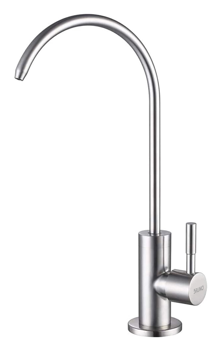 BRUNO μπαταρία πάγκου κουζίνας BRN-0242 για φίλτρο νερού, ασημί