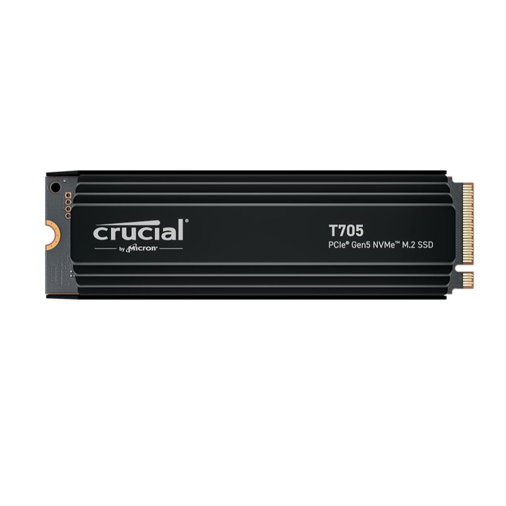 Crucial T705 with Heatsink 2TB PCIe Gen5 NVMe M.2 SSD (CT2000T705SSD5) (CRUCT2000T705SSD5)