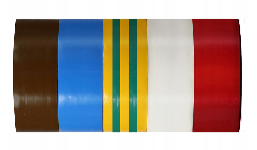 PROLINE μονωτική ταινία 13161, 19mm, 10m, διάφορα χρώματα, 5τμχ