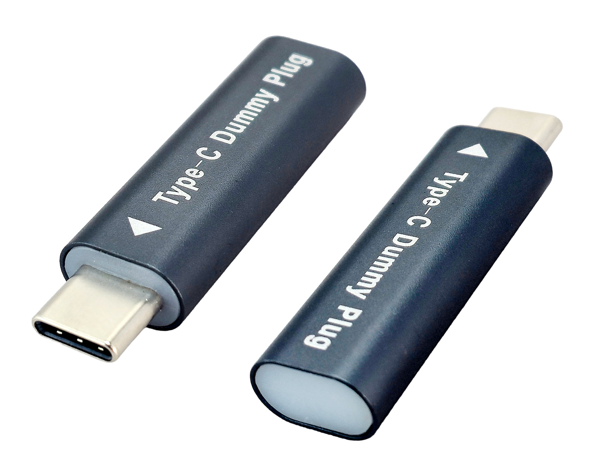 POWERTECH USB-C dummy plug CAB-UC094, 4K/60Hz, γκρι