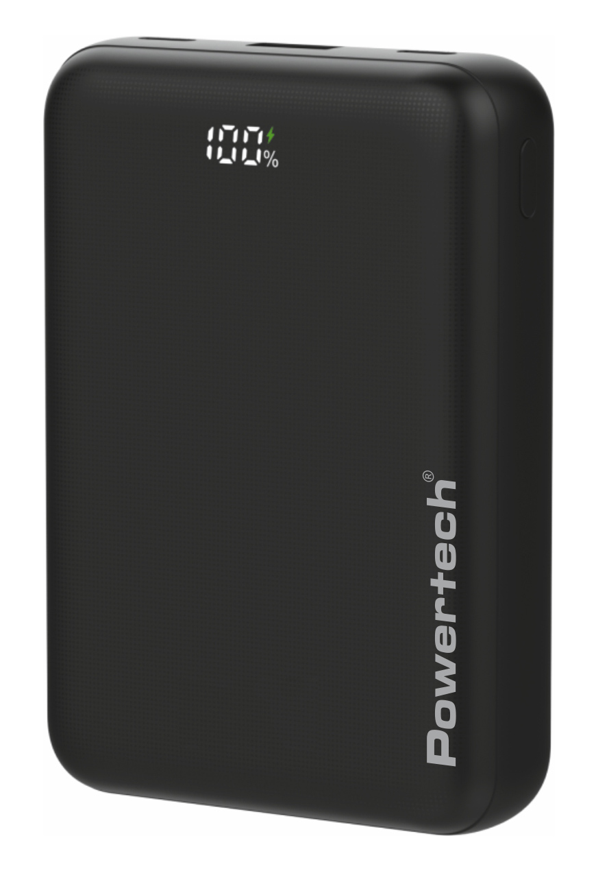 POWERTECH power bank PT-1503 με οθόνη, 20000mah, 22.5W, μαύρο