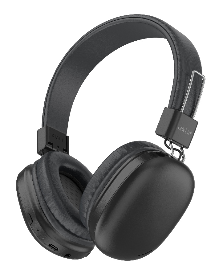 CELEBRAT headphones A42, ασύρματα & ενσύρματα, 40mm, 300mAh, μαύρα