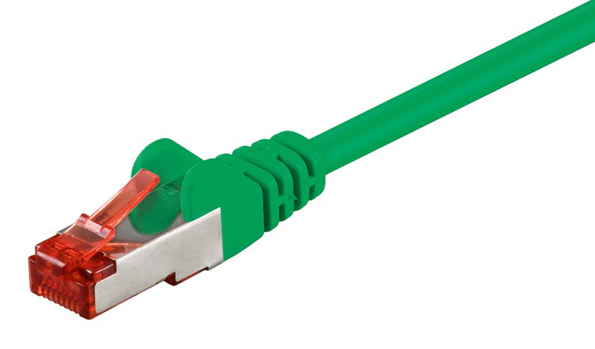 GOOBAY καλώδιο δικτύου 93213, CAT 6 S/FTP, copper, 250MHz, 0.25m, πράσινο
