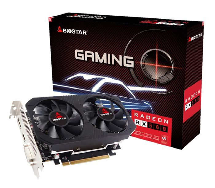 BIOSTAR VGA Radeon RX560 VA5615RF41, DDR5 4GB, 128bit