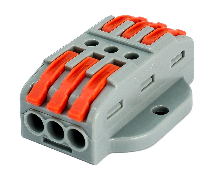 POWERTECH κλέμα σύνδεσης καλωδίων TOOL-0106, 3pin προς 3pin, 10τμχ