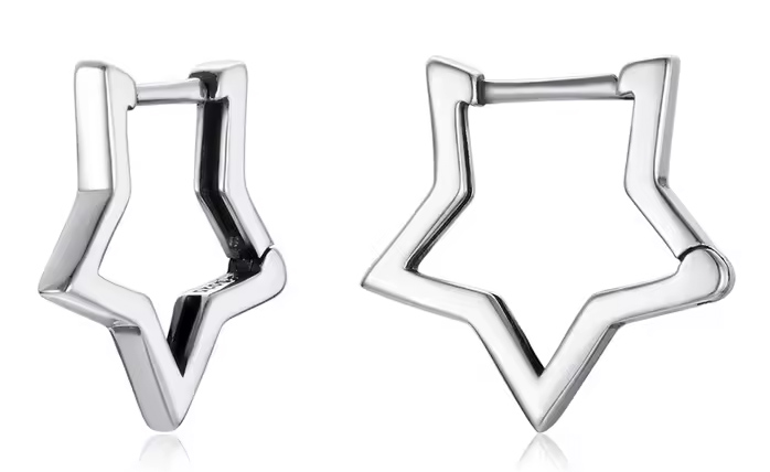 BAMOER σκουλαρίκια κρίκοι SCE1136, ασήμι 925, ασημί