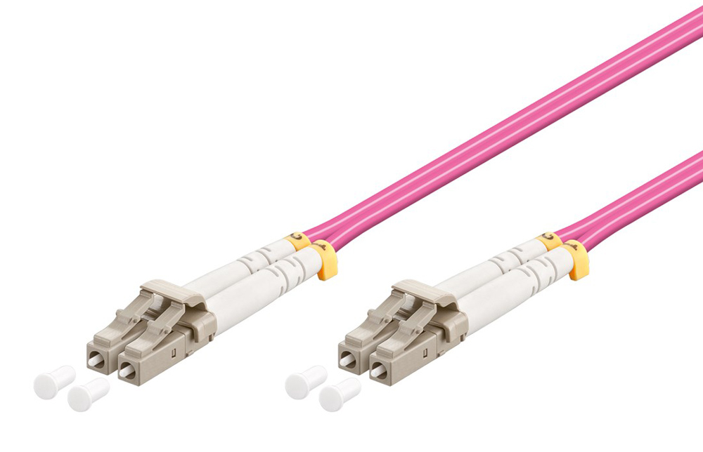 GOOBAY καλώδιο οπτικής ίνας LC-UPC 95933, Multimode OM4, 0.5m, βιολετί