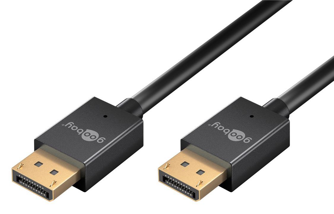 GOOBAY καλώδιο DisplayPort 77442, 8K/120Hz, 40 Gbps, 1m, μαύρο