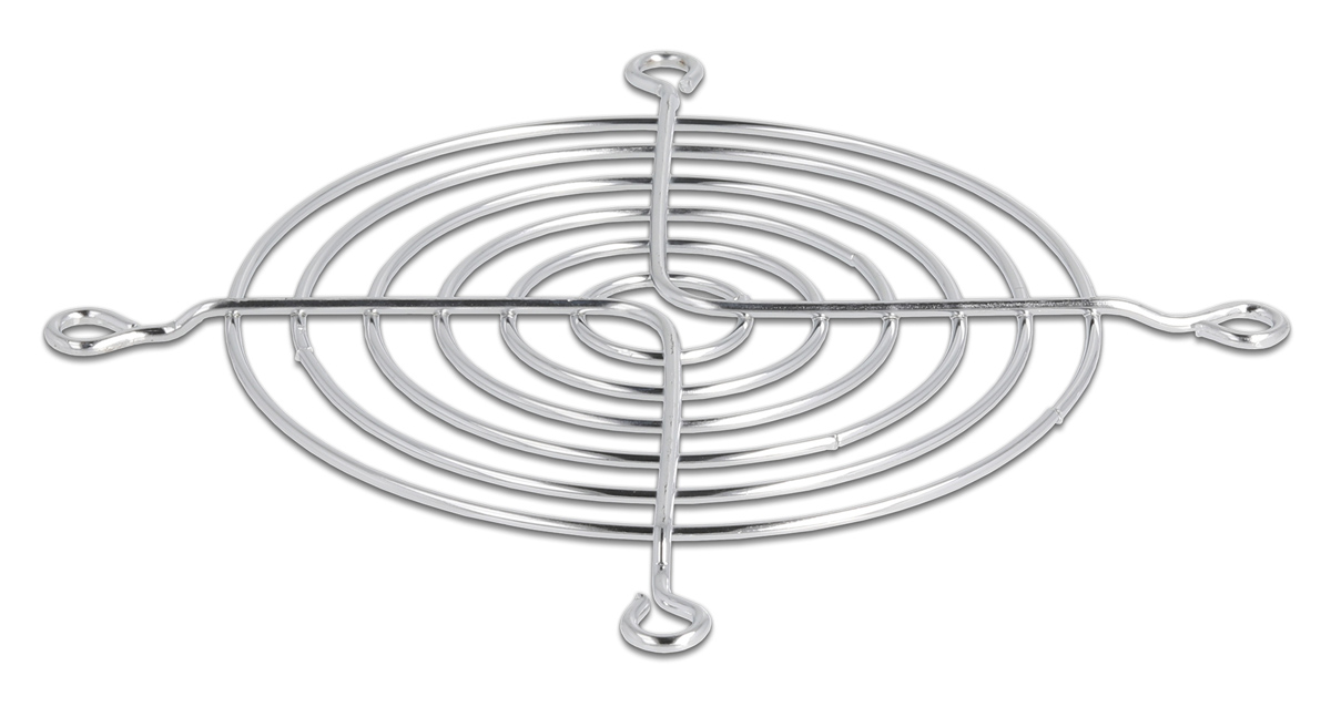 DELOCK σχάρα για 92mm ανεμιστήρα 67307, μεταλλική, ασημί