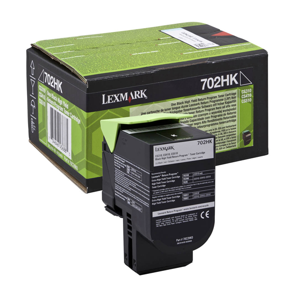 LEXMARK CS310/410/510 BLK TONER CRTR HC (702HK) RETURN 4k (70C2HK0) (LEX70C2HK0)