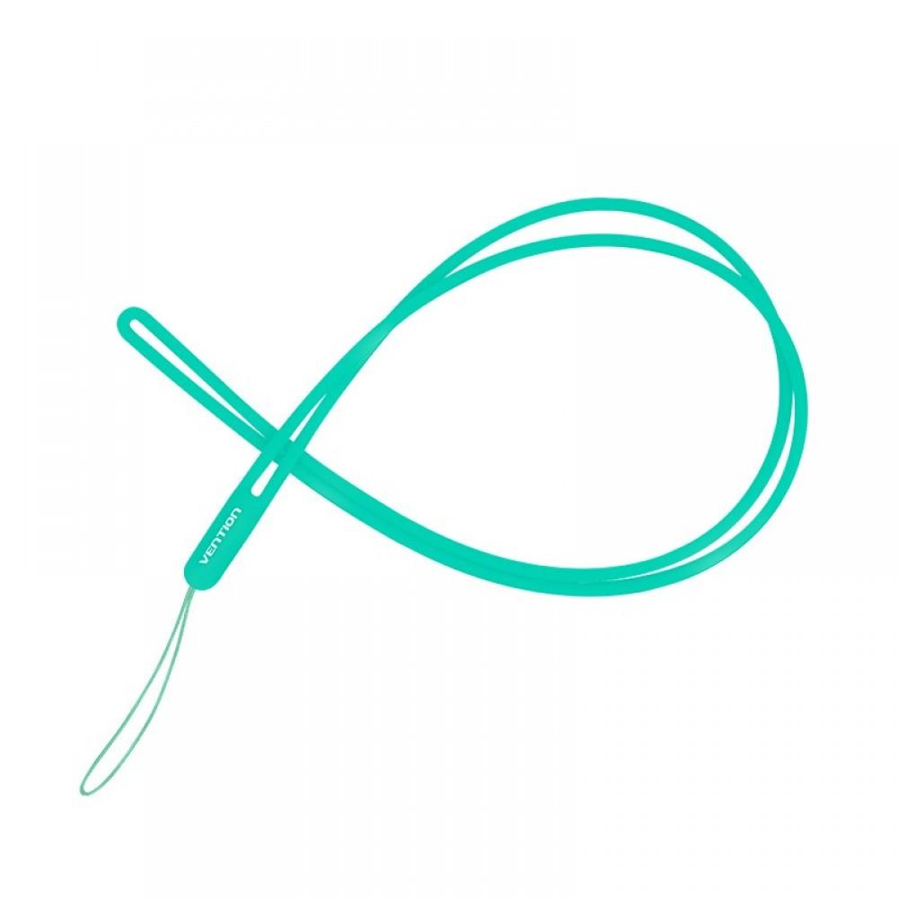 VENTION Smartphone Lanyard 0.15M Cyan Silicone Type (KQFQB) (VENKQFQB)