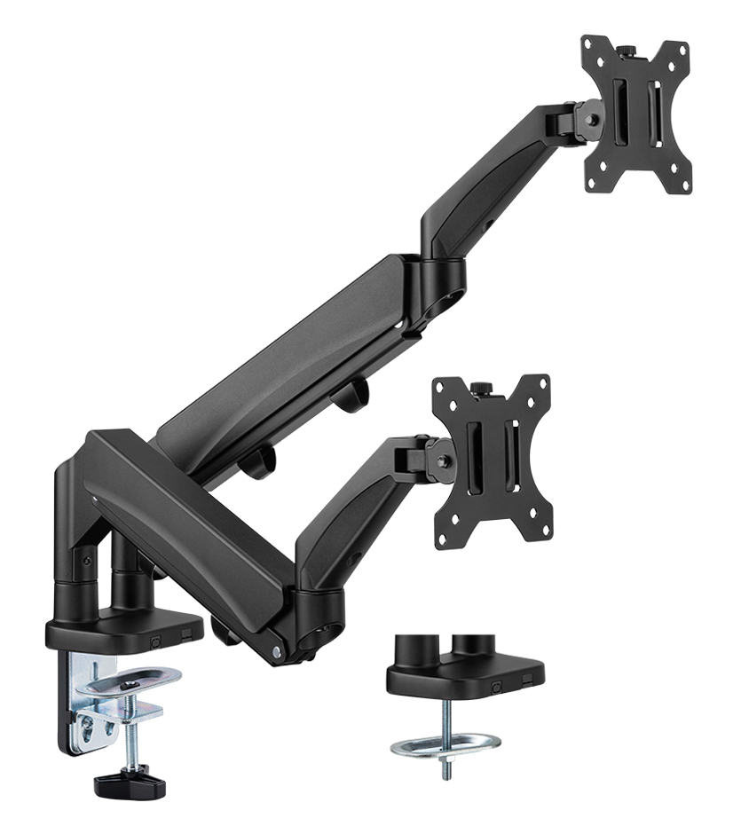 BRATECK βάση γραφείου για 2x οθόνες LDT56-C024, 17-32