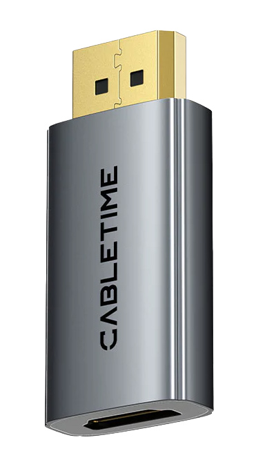 CABLETIME αντάπτορας DisplayPort σε HDMI CT-DMHF4K-AG3, 4K/30Hz, γκρι