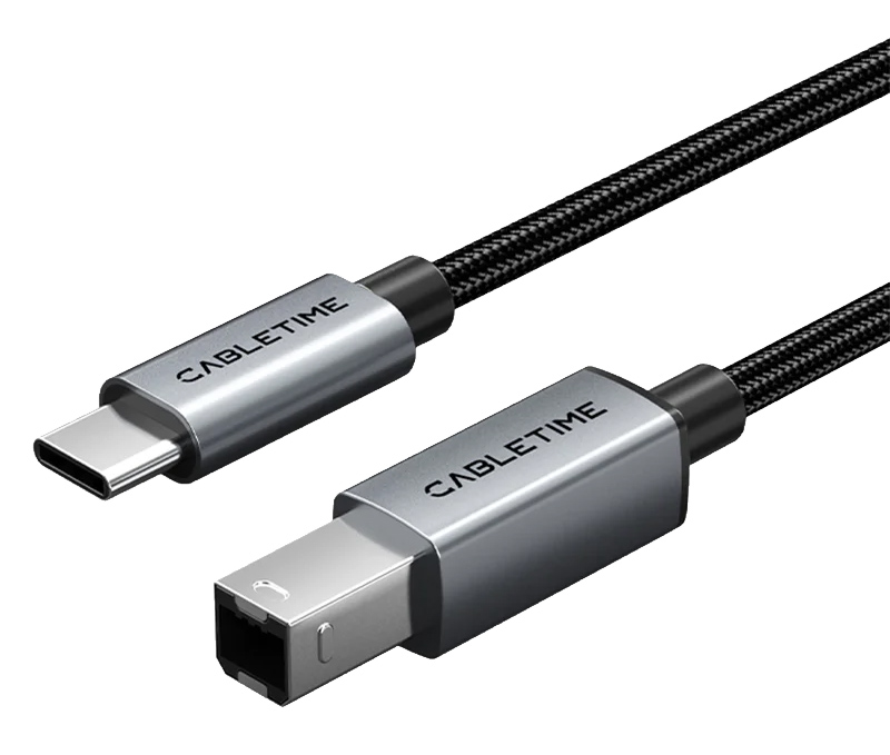 CABLETIME καλώδιο USB-C σε USB Type B CT-CMBM1, 480Mbps, 1.5m, μαύρο