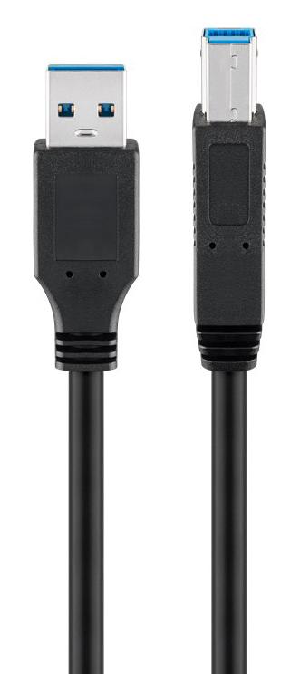 GOOBAY καλώδιο USB 3.0 σε USB Type B 95721, 0.25m, 5Gbps, μαύρο