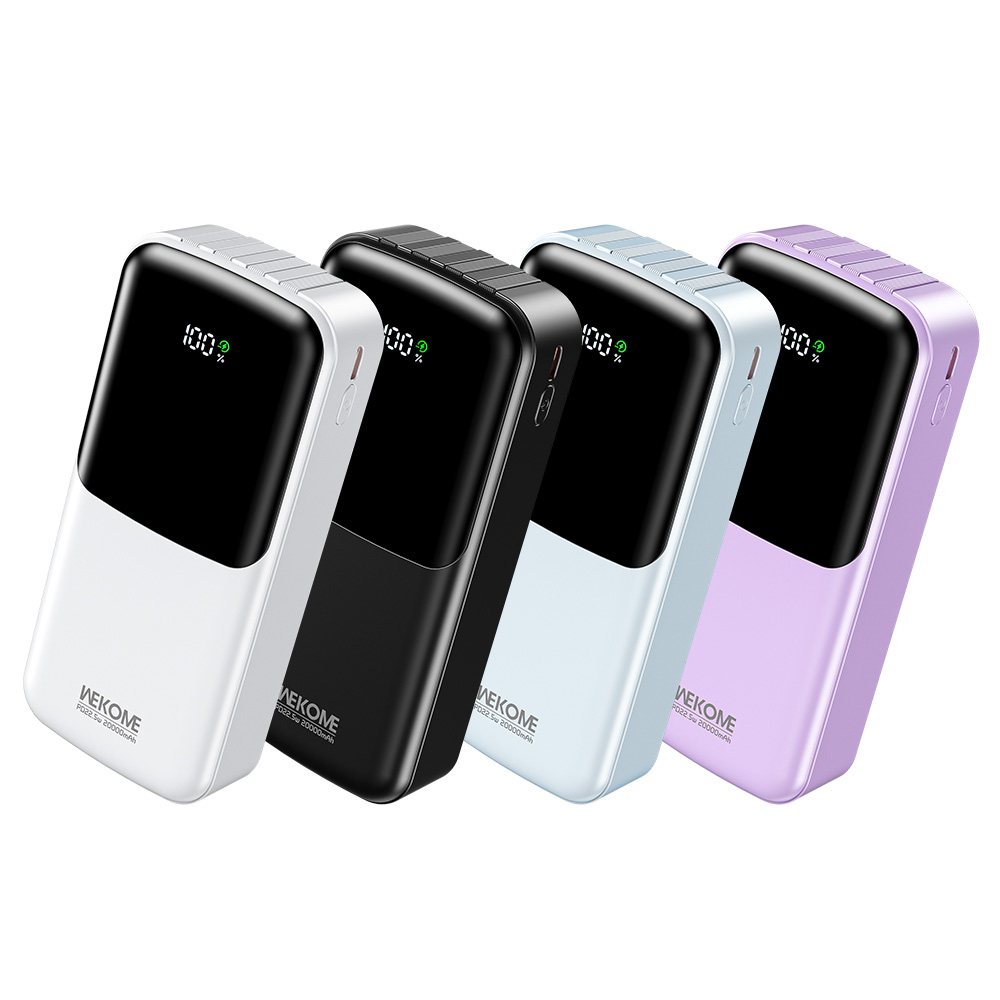 Power Bank 20000mAh PD 22,5W WK WP-66 2 Θέσεων, με καλώδιο USB-C/Lightning/Micro/USB Μαύρο