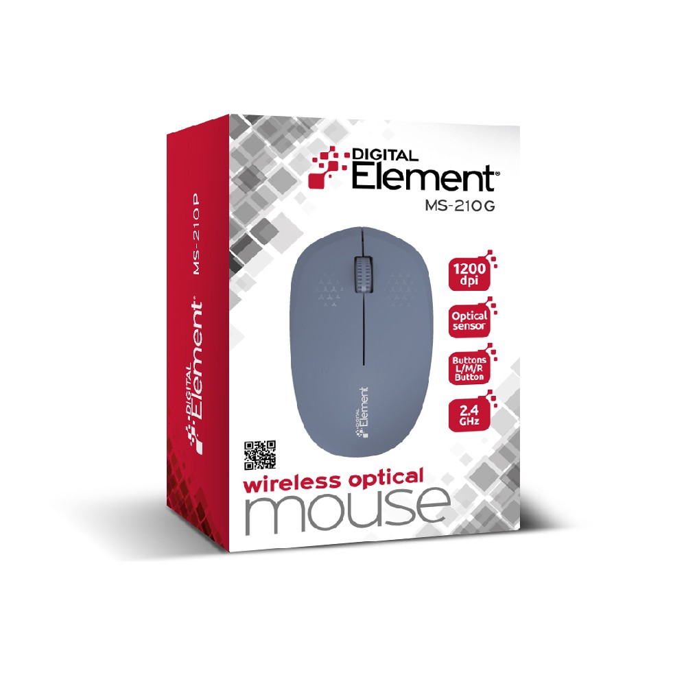 Ασύρματο Ποντίκι 2.4 GHz Element MS-210G Γκρι