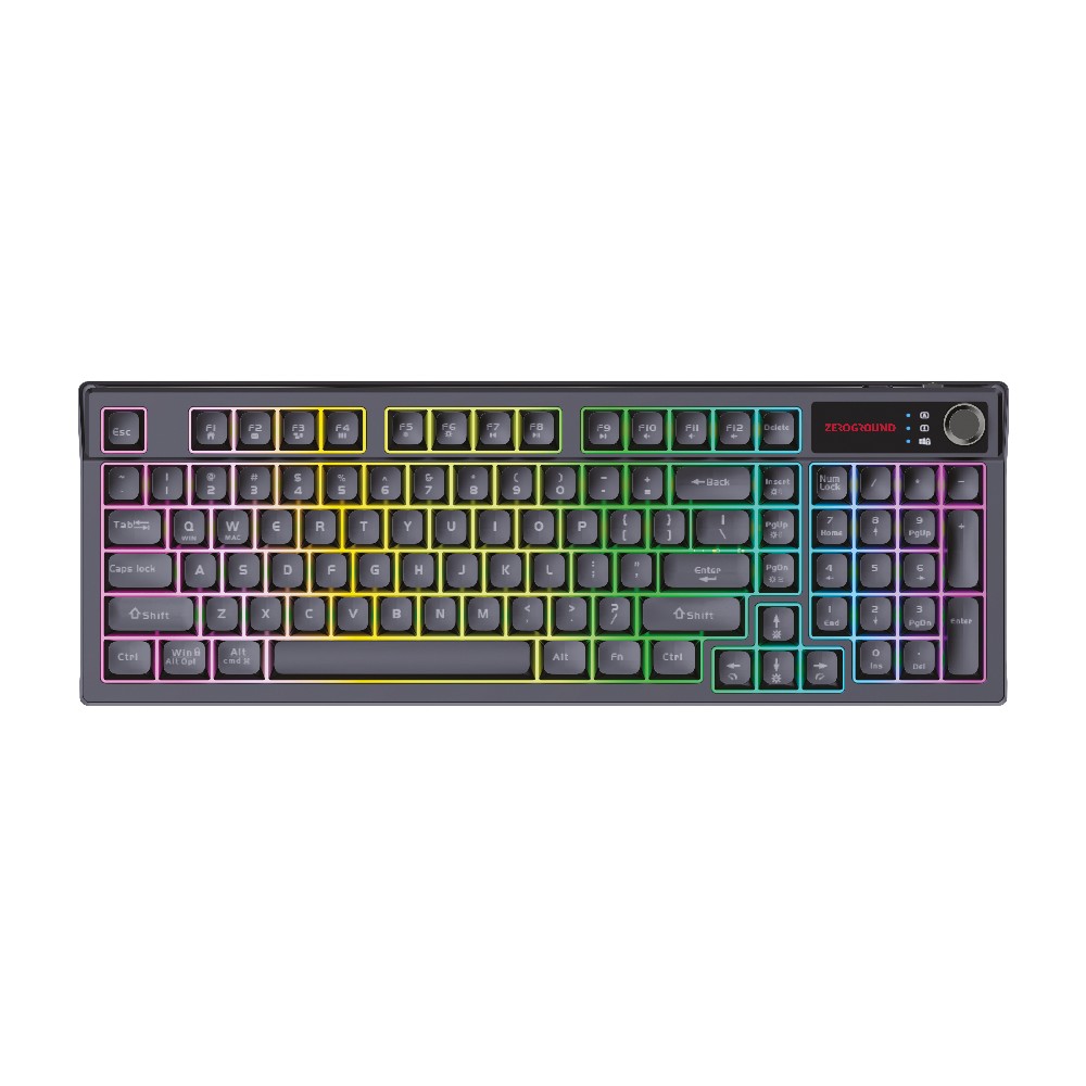 Ενσύρματο Πληκτρολόγιο Gaming RGB Zeroground KB-3800G HANZO v3.0