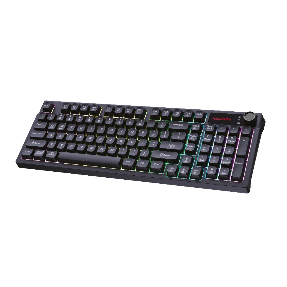 Ενσύρματο Πληκτρολόγιο Gaming RGB Zeroground KB-3800G HANZO v3.0