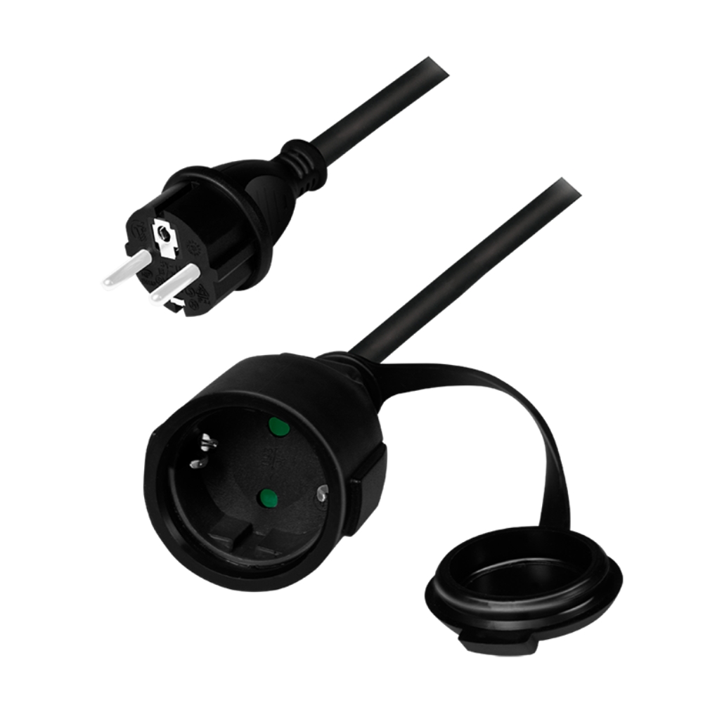 Καλώδιο επέκτασης τροφοδοσίας Logilink LPS102 5m Μάυρο