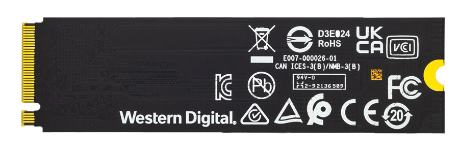 WD M.2 NVMe SSD SN5000S SDEQNSJ-512G-1002, 512GB, 1824MBps, Factory Recertified