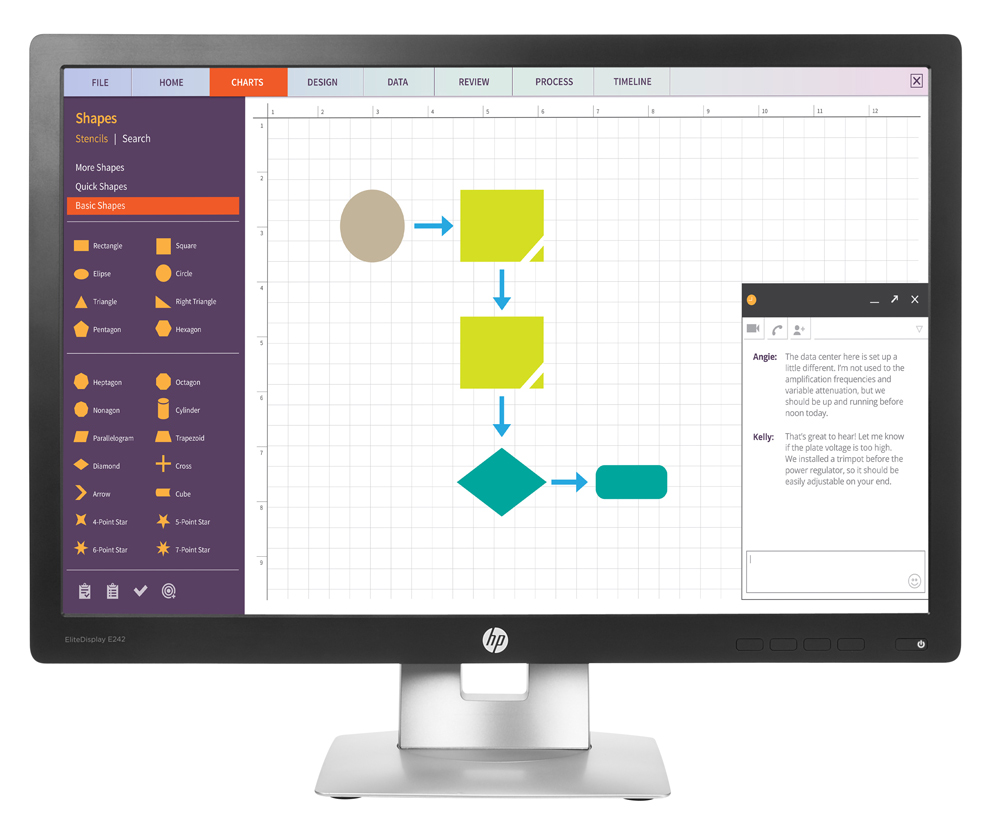 HP used οθόνη E242 LED IPS, 24